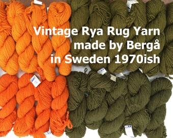 Vintage Rya Garn. Schwedische Berga Bergå Wolle von - Etsy Österreich