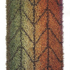 Rya Rug Kit 31 x 59 from Norway GRY in Greens-Rusts, Gray-Blues, or Red-Purples ...Virgin Wool yarn, Wool & Linen backing, all you need. image 1