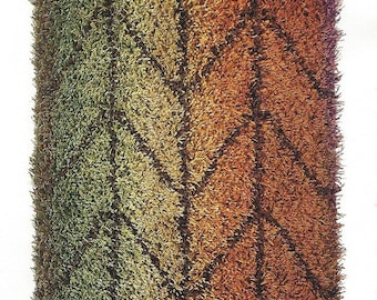 Rya Rug Kit 31" x 59" from Norway "GRY" in Greens-Rusts, Gray-Blues, or Red-Purples ...Virgin Wool yarn, Wool & Linen backing, all you need.