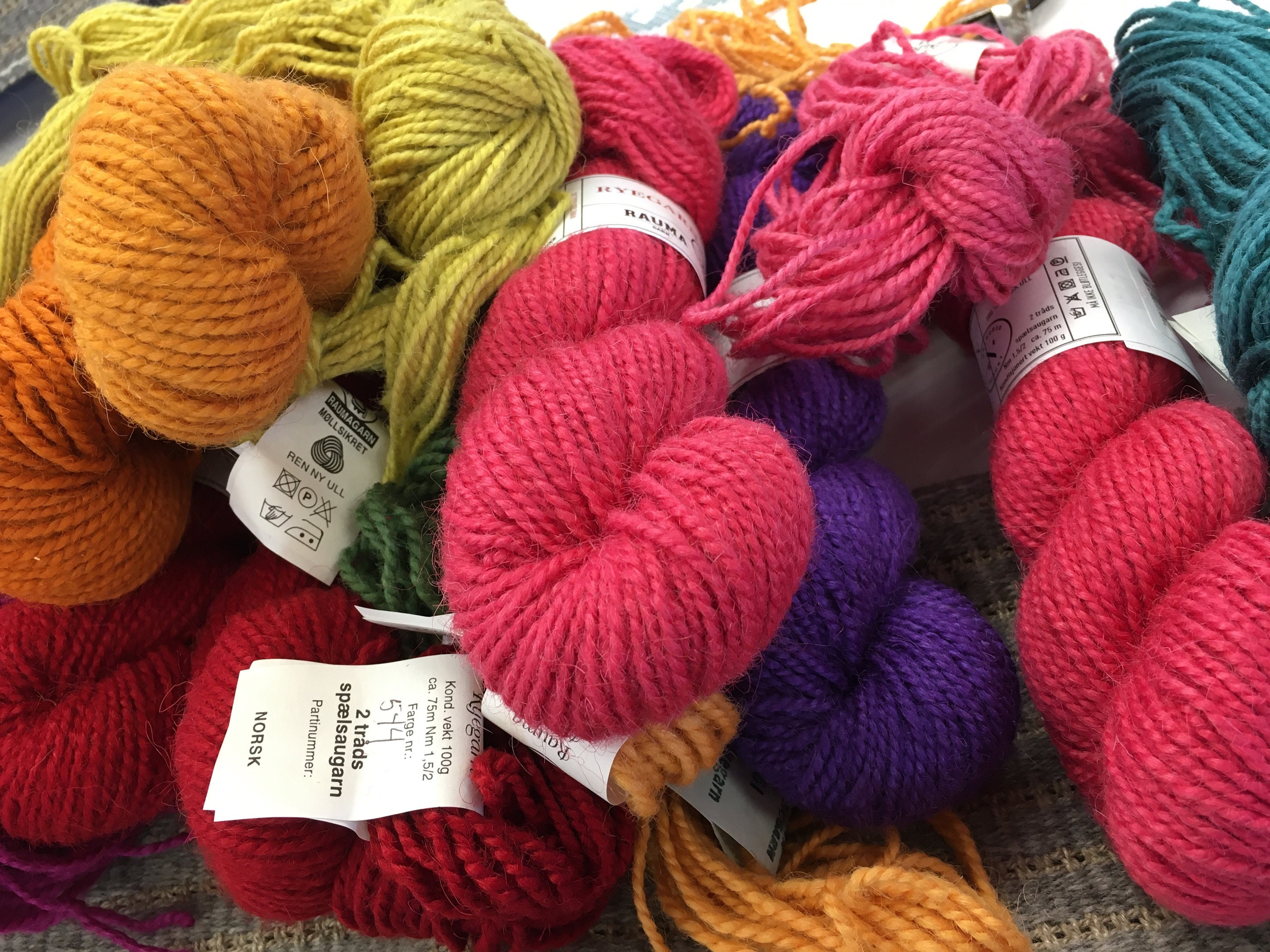 Rya Rug Kit From Norway Called 783 Norwegian Sheep Wool Yarn Etsy