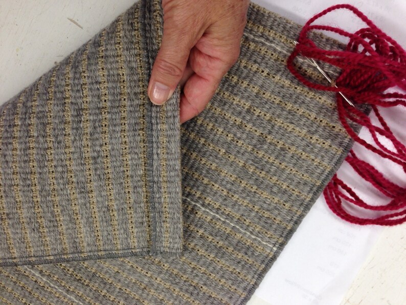 Norwegian Rya Rug backing made of heavy Wool and Linen for Etsy