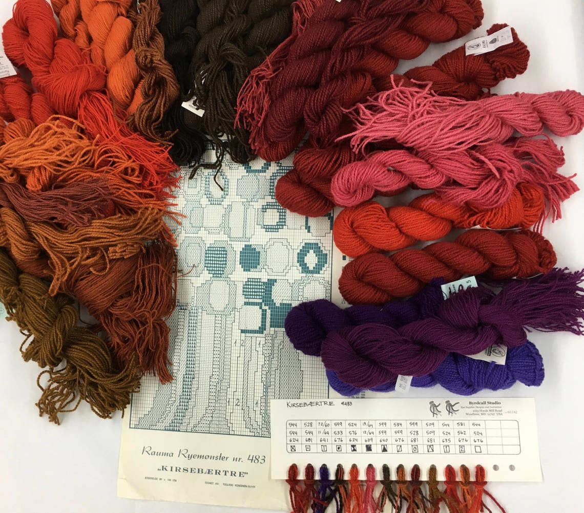 Rya Rug Kit from Norway called Kirsebaertre Heritage Sheep Etsy