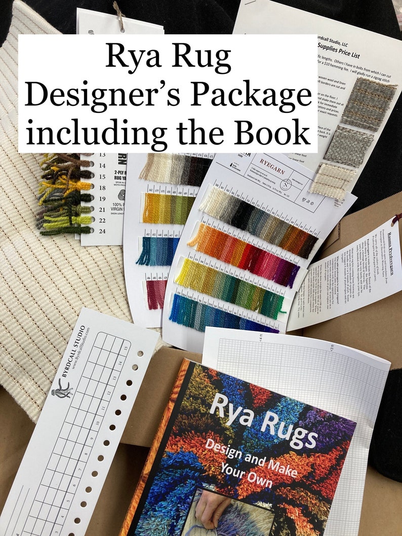 Rya Rug Maker's Designer's Kit and Starter Package with Rya Book image 1