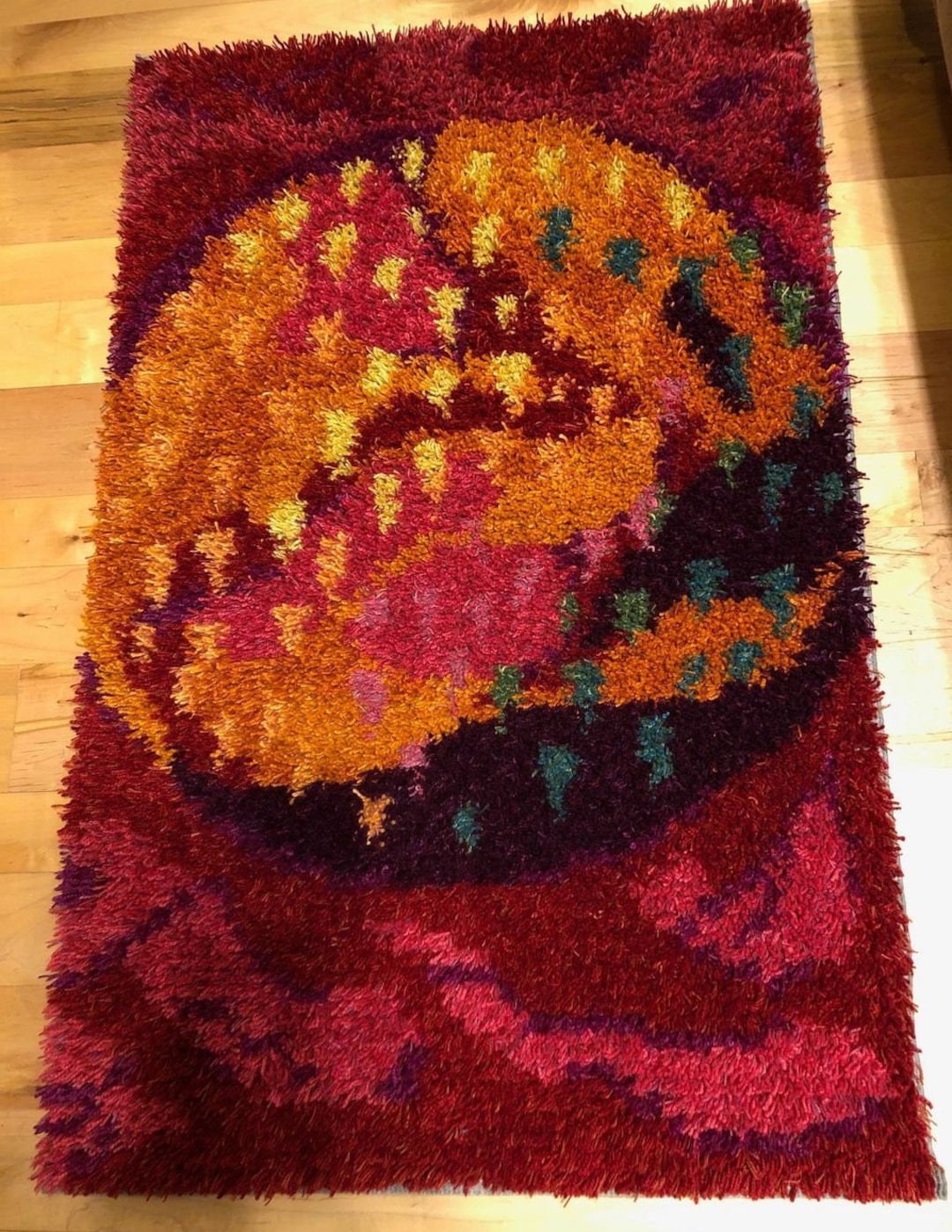 Etsy Rya Rug Kits Rya Rug Kit From Norway Called #783 Norwegian Sheep Wool Yarn, Wool ...