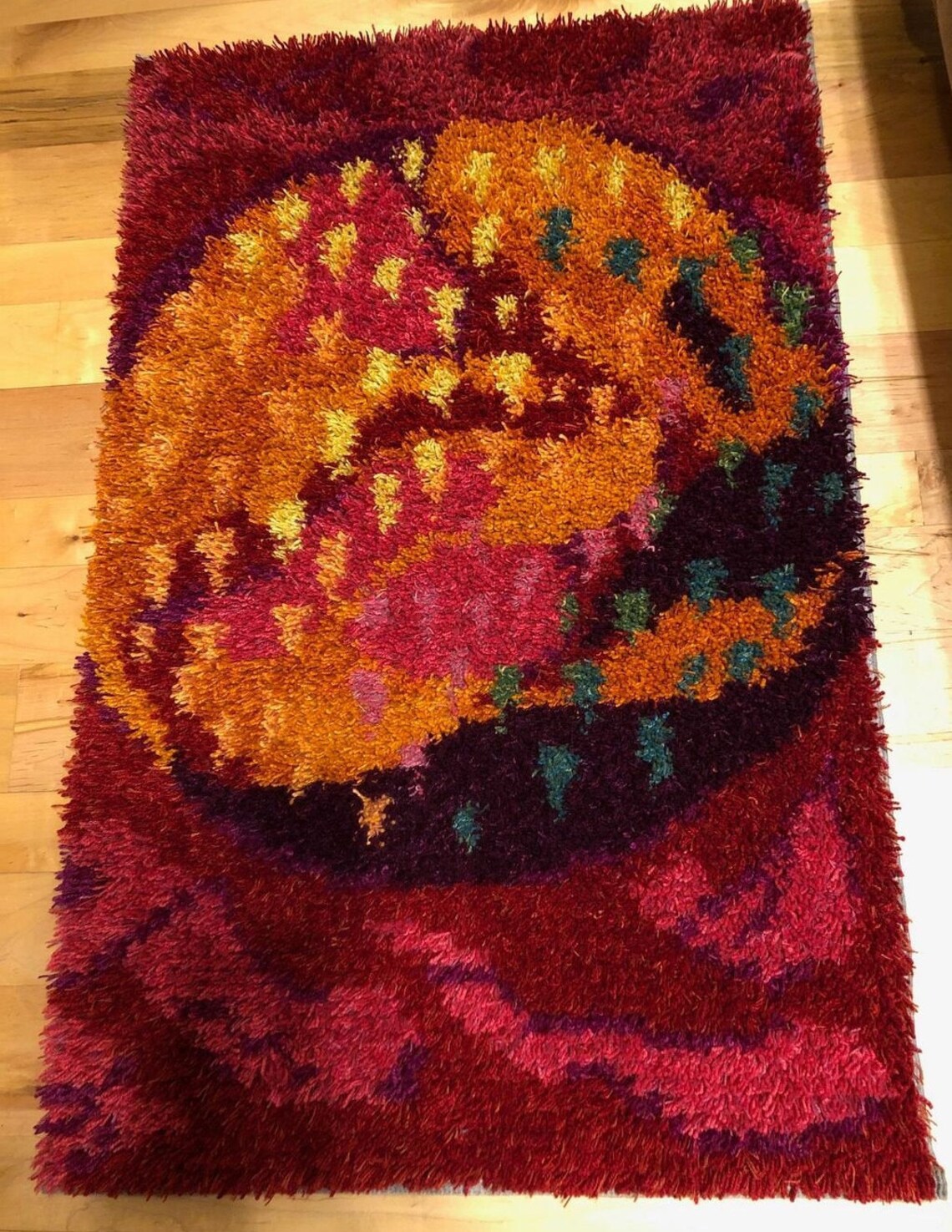 Rya Rug Kit from Norway called 783 Norwegian Sheep Wool yarn Etsy