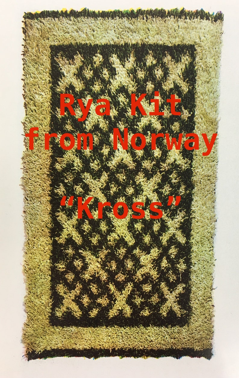 Make Your Own Norwegian Rya Rug Kit called KROSS Etsy