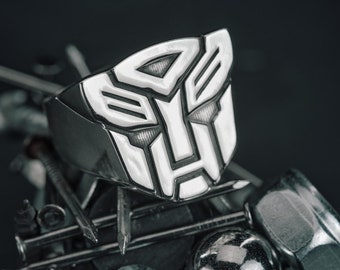 Signet Transformer-Inspired Ring – Embrace Your Inner Hero - Robot Ring