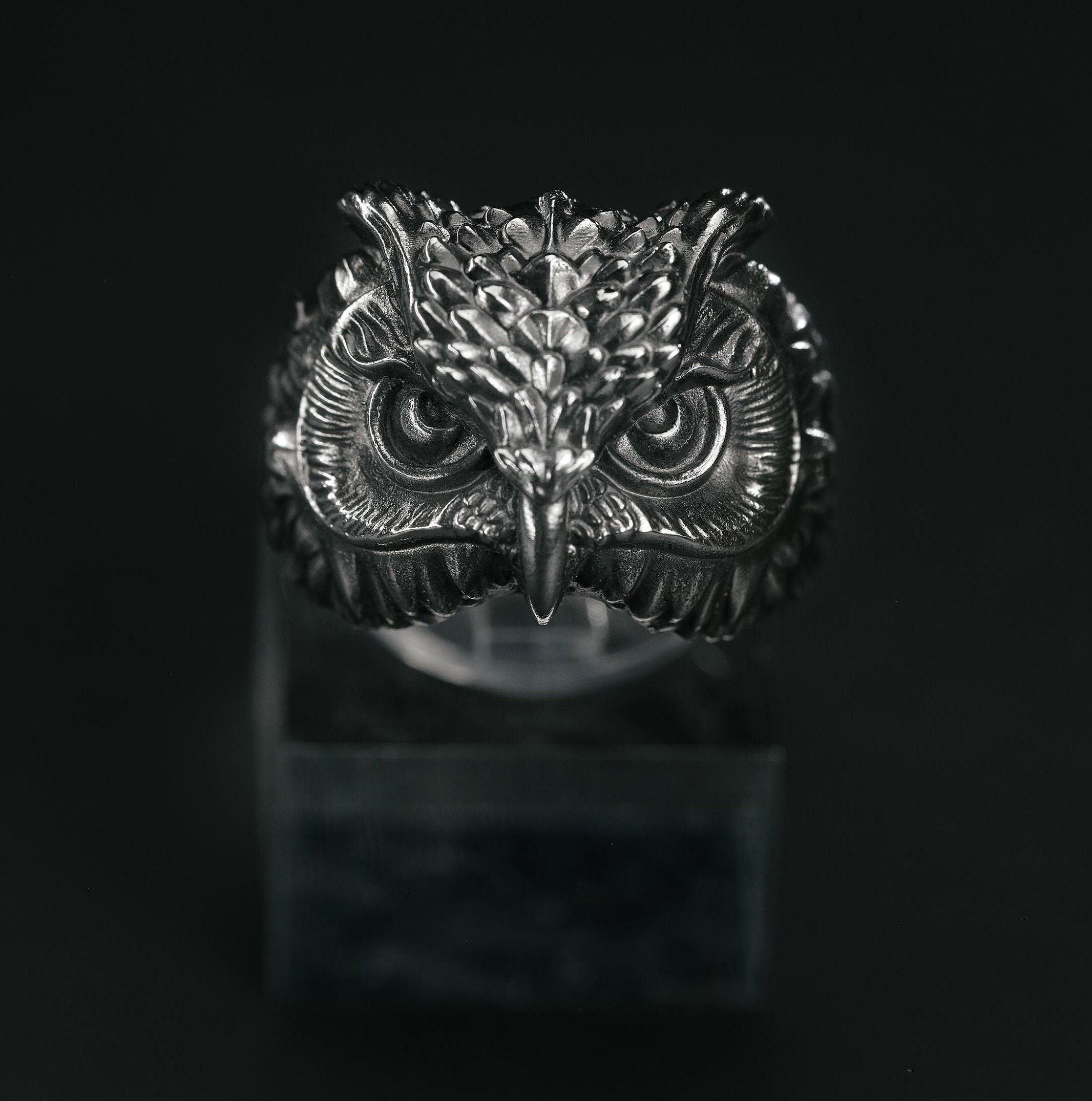 Sterling 925 Silver Ring - Owl-Knowing - Mystical Owl – Embrace Wisdom and Elegance - Spirit