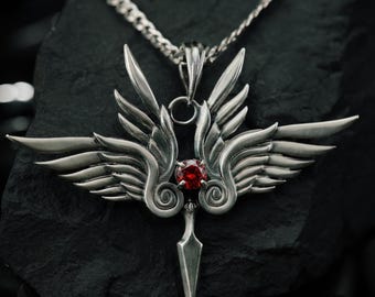 Personalised Gemstone Artemis Arrow Necklace | Sterling Silver Archer Pendant| Custom Birthstone Pendant | Greek Goddess Jewellery