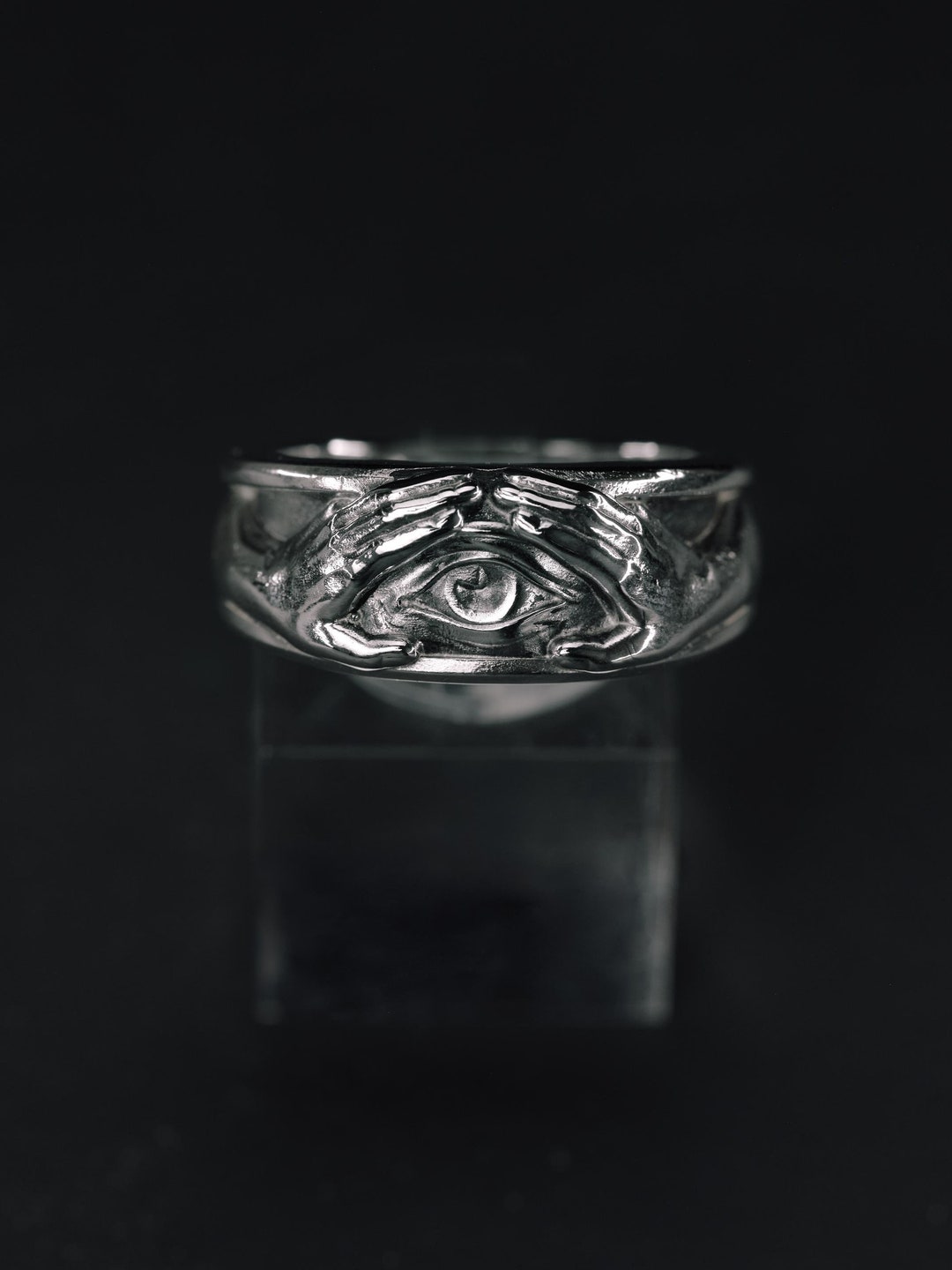 Sterling 925 Silver Ring - All-seeing Eye - Illuminati – Embrace the ...