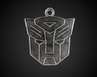 Optimus Face Pendant: Handmade Transformer Jewellery