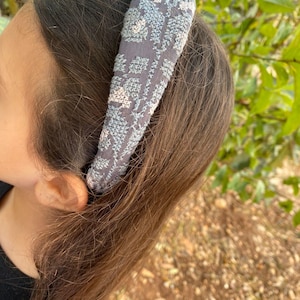 Tatreez headband, embroidered headband , Arabic handmade embroidered Tatreez headband, Tatreez hair piece, Palestine headband with Tatreez