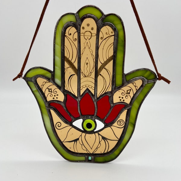 Hamsa Stained Glass - Etsy