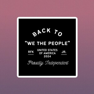 Vinylsticker We the People