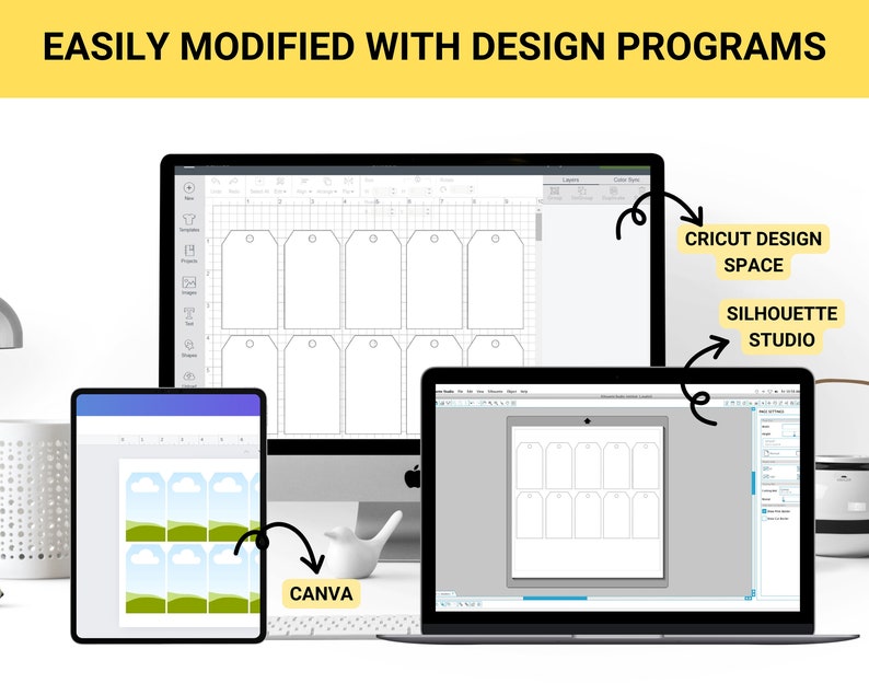 Printable Tag Template Bundle: 10 Designs (PDF, PNG) - Etsy