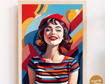 Custom WPAP Pop Art Portrait: Birthday, Wedding, Couple (Digital Download)