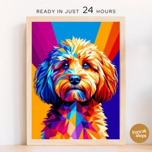 Custom Personalized Colorful Pet Pop Art Portrait, Pop Art From Photo, Custom Dog Portrait, Custom cat portrait, Pop Art From Photo