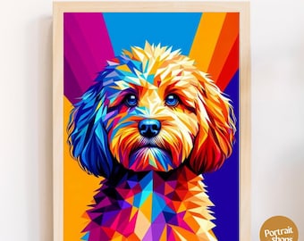 Custom Pet Pop Art Portrait: Colorful Personalized Dog or Cat (Digital Download)