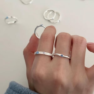 NEW 2024 Thin Band with One Zirconia - Wide Band with Two Zirconias Free Shipping