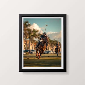 Polo Horse Photography Print – High-Speed Equestrian Wall Art for Horse Lovers