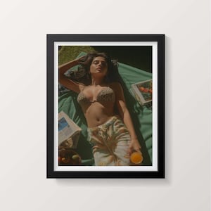 La Dolce Vita Print, Trendy Newspaper, Vintage Poster, Old Money Aesthetic, Retro Poster, 60s Wall Art, Beach Vibe, Vogue