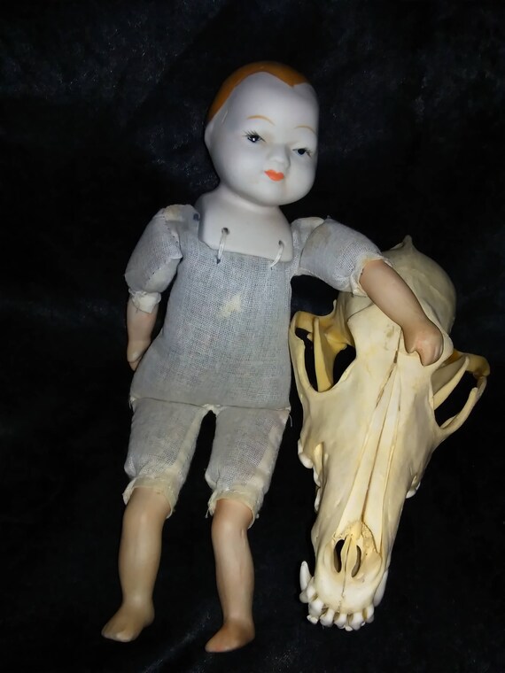 creepy antique doll