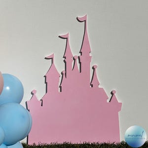 Castle Wood Sign, Event Wall Decor, Birthday Backdrop 3d Wall Sign, Balloon Arch Wood Sign, Wood Princess Castle, Fairy Tale Themed Birthday