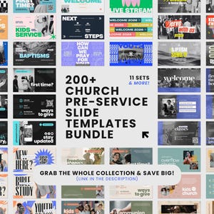 Zeitgenössische Kirchen Präsentationsfolien: Canva Vorlagen (Digitaler Download) Bild 3