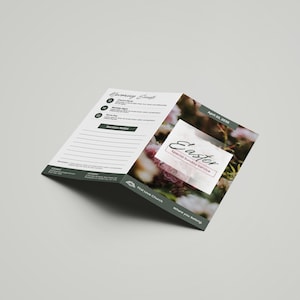May include: A folded church bulletin with a floral design and the text "Easter Special Sunday Service" on the front. The date April 25, 2020 is also printed on the front.