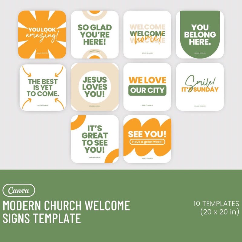 Church Welcome Sign - Etsy
