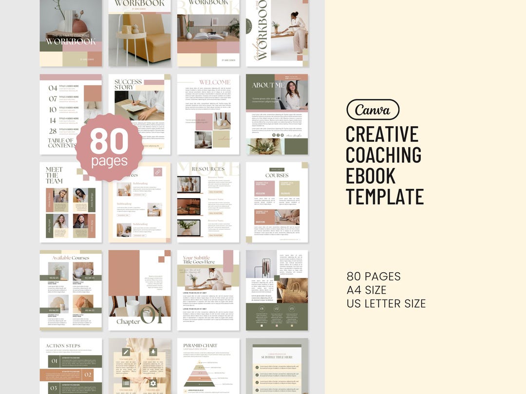 Creative Modern Coaching Ebook Canva Template Lead Coaching