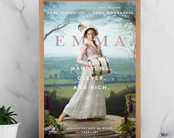 Emma Filmaffisch - Vintage Canvasposters - Väggdekor - Konstgåva