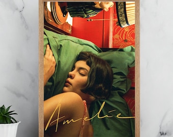 Poster digitale del film Amélie - Poster su tela vintage - Decorazione murale - Regalo artistico