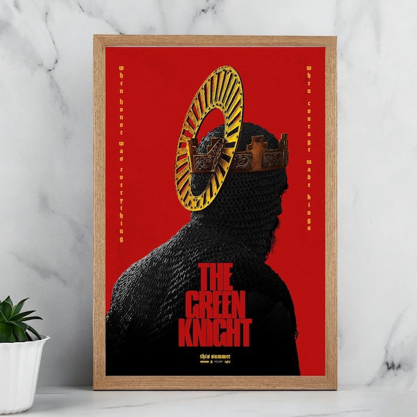 The Green Knight Movie Poster - Vintage Canvas Posters - Wall Decor - Art Gift