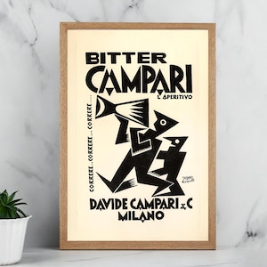 カンパリポスター - Etsy 日本
