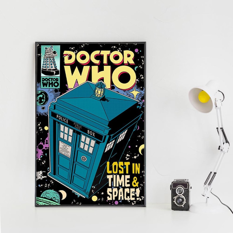 Doctor Who Movie Poster - Vintage Canvas Posters - Wall Decor - Art ...
