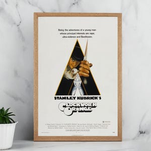 A Clockwork Orange  Movie Poster - Vintage Canvas Posters - Wall Decor - Art Gift