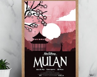 MULAN posrer - Movie Poster - Vintage Canvas Posters - Wall Decor - Art Gift