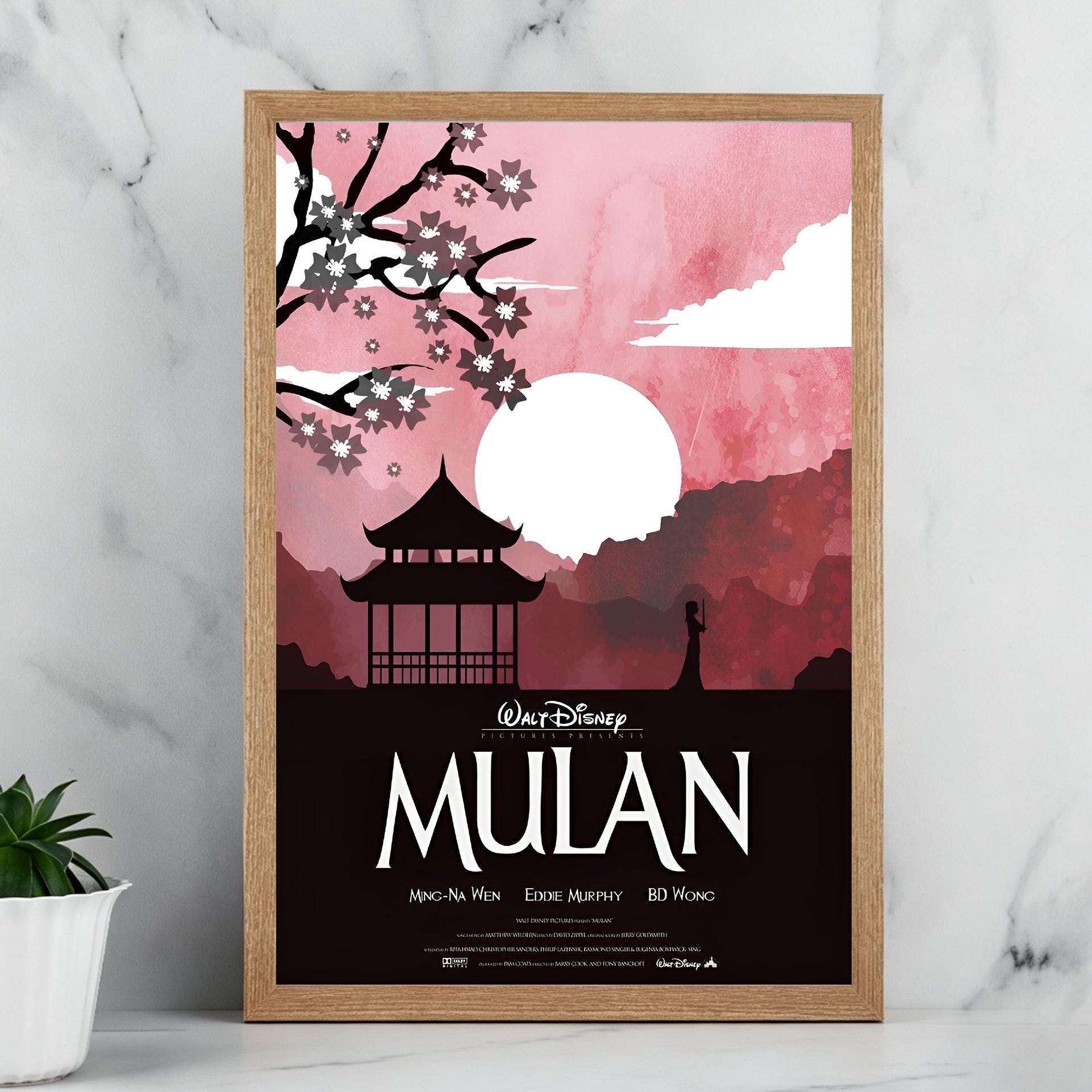 MULAN Posrer - Movie Poster - Vintage Canvas Posters - Wall Decor - Art ...
