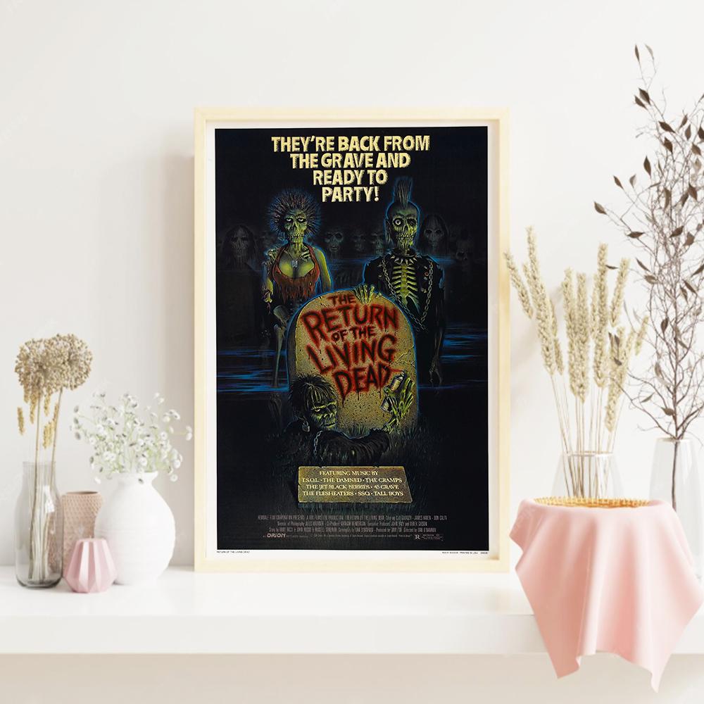 The Return of the Living Dead Movie Poster - Vintage Typographic ...