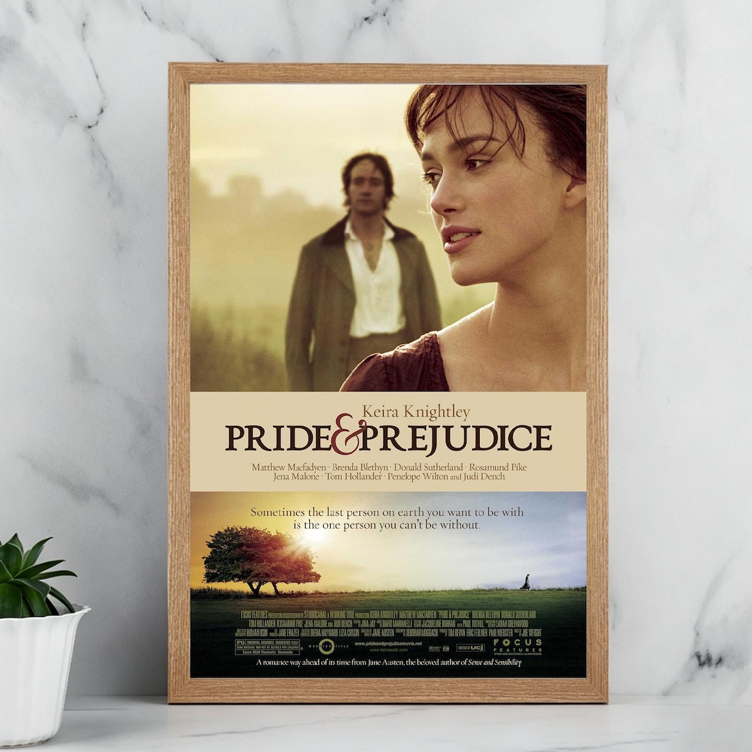 Predujical Posters Pride & Prejudice Movie Poster - Vintage Canvas Posters - Wall Decor ...