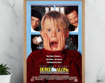 Poster de film Seul à la maison - Posters vintage sur toile - Décoration murale - Cadeau artistique