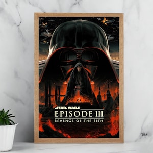 Poster di La Vendetta dei Sith: Opera su tela per il 20° anniversario