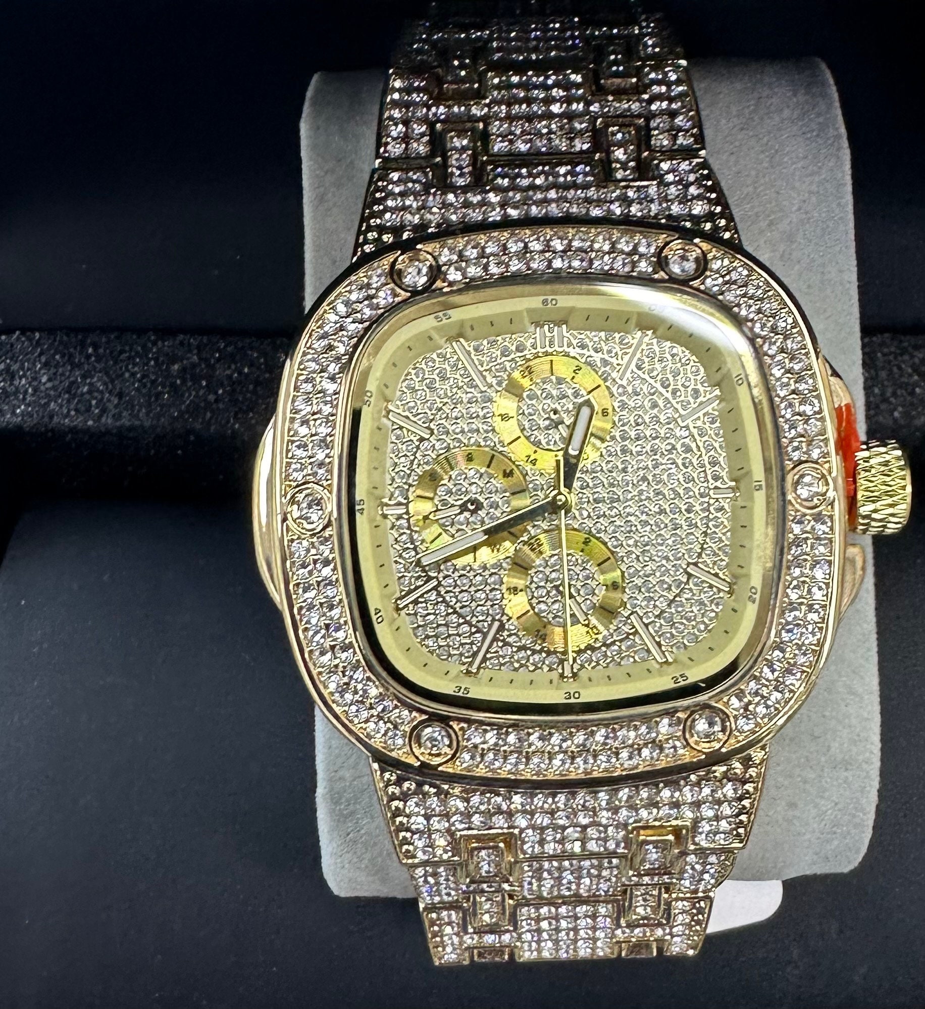 Iced out presidential watch sale