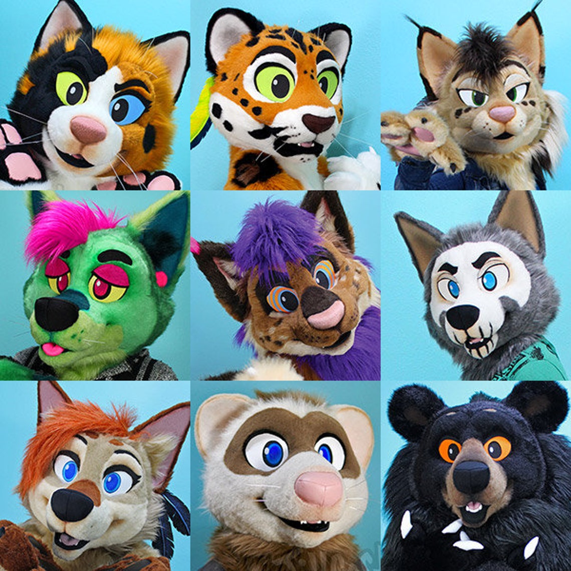 7 Fursuit Head EAR Pattern DIY PDF Digital Download Template Etsy UK