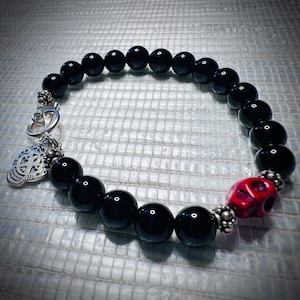 Sugar Skull yoga style bracelet