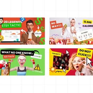My views doubled!" Level up your YouTube game with 50+ customizable Canva thumbnail templates.