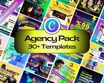 Agency Viral Canva Templates, Boost Engagement Now, IG Growth Templates for Agencies, Get Clients on Autopilot, Social Media Template Pack
