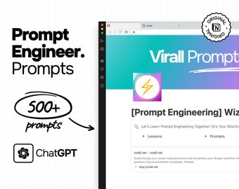 Unlock AI’s Potential: 500+ Prompt Engineering Templates, Notion-Ready, ChatGPT/Gemini/Claude Compatible