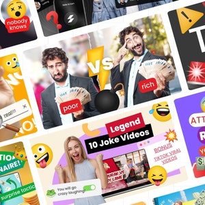 YouTube thumbnail template pack. 50+ designs, various niches, Canva drag-and-drop customization, built for clicks.